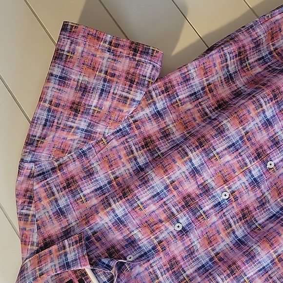 BUGATCHI SHORT SLEEVE BUTTON DOWN - Picture 4 of 8